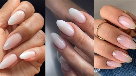 uñas almendradas nude|Uñas Almendradas para Verano: 15 Preciosas Ideas para Inspirarte